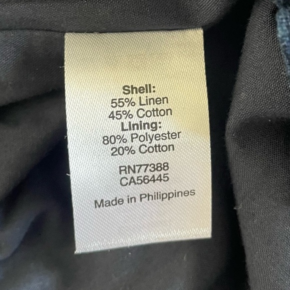 J.Crew Printed Scalloped Sidewalk Skirt Women’s 00 Blue Linen Cotton Elastic - Picture 11 of 12